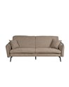 SOFÁ-CAMA TAUPE TEJIDO-METAL SALÓN 214 X 106 X 84 CM