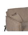 SOFÁ-CAMA TAUPE TEJIDO-METAL SALÓN 214 X 106 X 84 CM