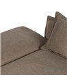 SOFÁ-CAMA TAUPE TEJIDO-METAL SALÓN 214 X 106 X 84 CM
