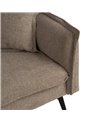 SOFÁ-CAMA TAUPE TEJIDO-METAL SALÓN 214 X 106 X 84 CM