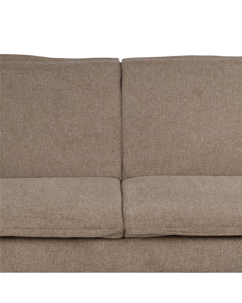 SOFÁ-CAMA TAUPE TEJIDO-METAL SALÓN 214 X 106 X 84 CM