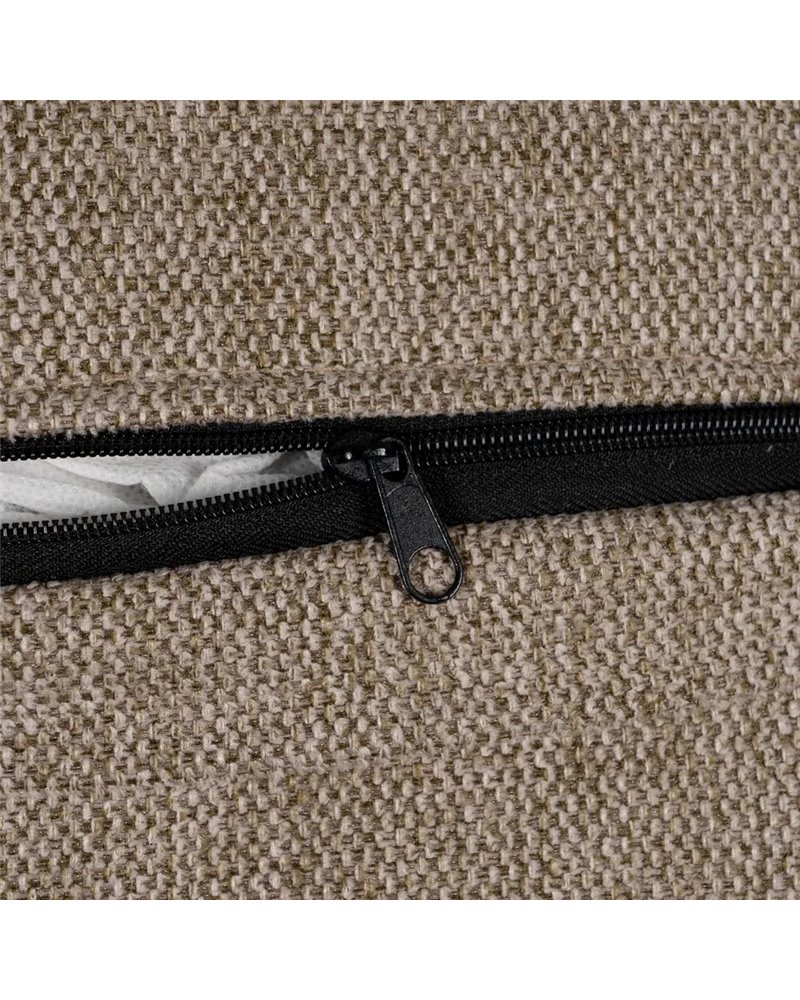 SOFÁ-CAMA TAUPE TEJIDO-METAL SALÓN 214 X 106 X 84 CM