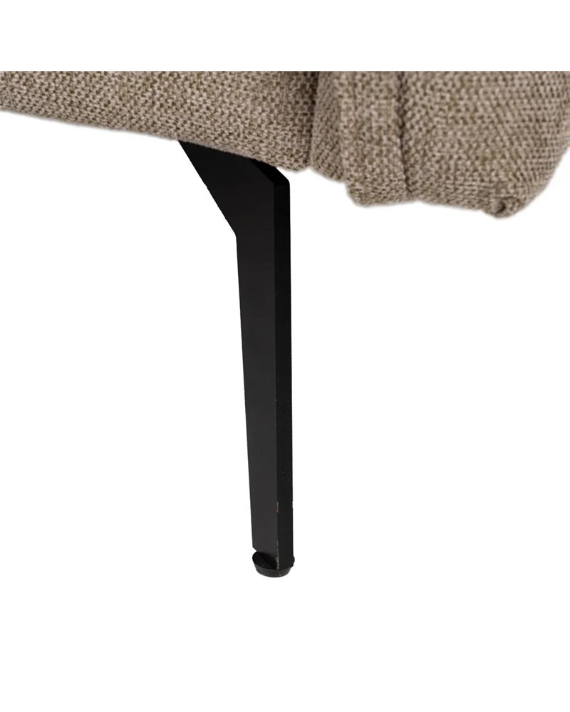 SOFÁ-CAMA TAUPE TEJIDO-METAL SALÓN 214 X 106 X 84 CM