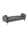 SOFÁ-CAMA GRIS TEJIDO-METAL SALÓN 214 X 106 X 84 CM