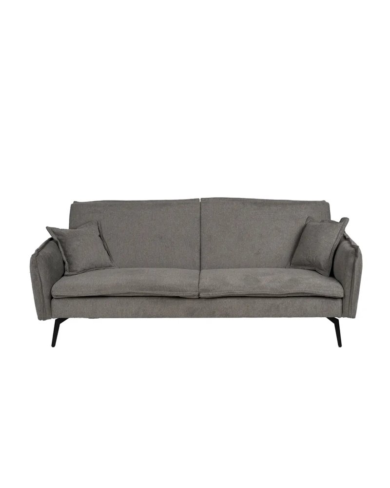 SOFÁ-CAMA GRIS TEJIDO-METAL SALÓN 214 X 106 X 84 CM