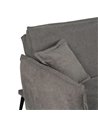 SOFÁ-CAMA GRIS TEJIDO-METAL SALÓN 214 X 106 X 84 CM