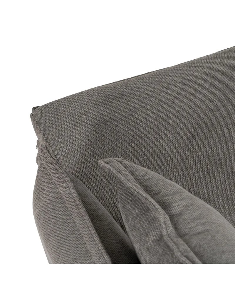 SOFÁ-CAMA GRIS TEJIDO-METAL SALÓN 214 X 106 X 84 CM