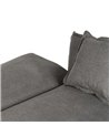 SOFÁ-CAMA GRIS TEJIDO-METAL SALÓN 214 X 106 X 84 CM