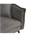 SOFÁ-CAMA GRIS TEJIDO-METAL SALÓN 214 X 106 X 84 CM