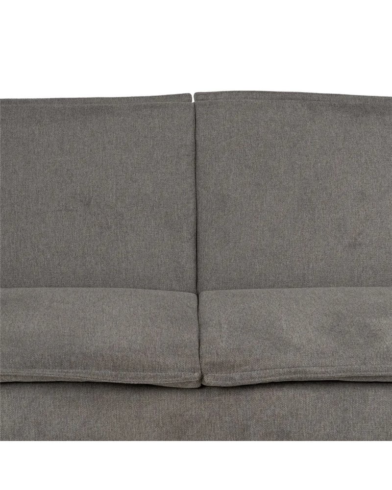 SOFÁ-CAMA GRIS TEJIDO-METAL SALÓN 214 X 106 X 84 CM
