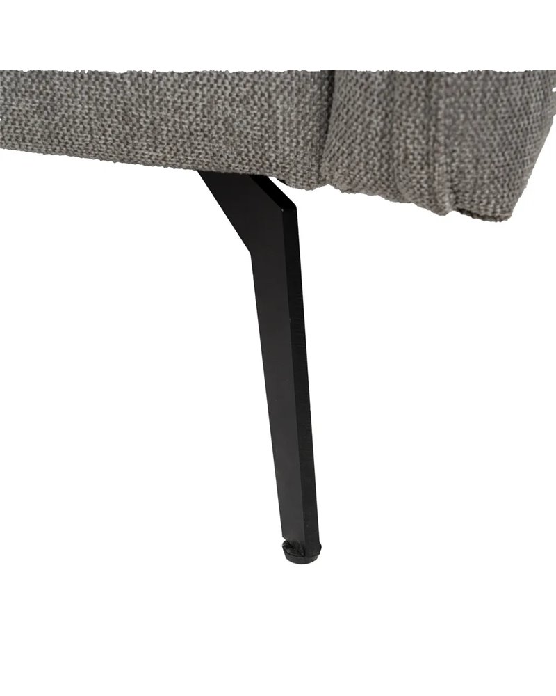SOFÁ-CAMA GRIS TEJIDO-METAL SALÓN 214 X 106 X 84 CM