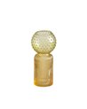 JARRÓN VERDE-AMARILLO CRISTAL DECORACIÓN 9,50 X 9,50 X 19,50