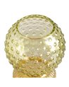 JARRÓN VERDE-AMARILLO CRISTAL DECORACIÓN 9,50 X 9,50 X 19,50