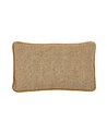 COJÍN OCRE POLIESTER DECORACIÓN 50 X 30 CM