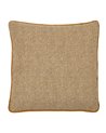 COJÍN OCRE POLIESTER DECORACIÓN 55 X 55 CM