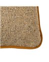 COJÍN OCRE POLIESTER DECORACIÓN 55 X 55 CM