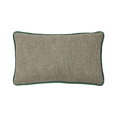 COJÍN VERDE POLIESTER DECORACIÓN 50 X 30 CM