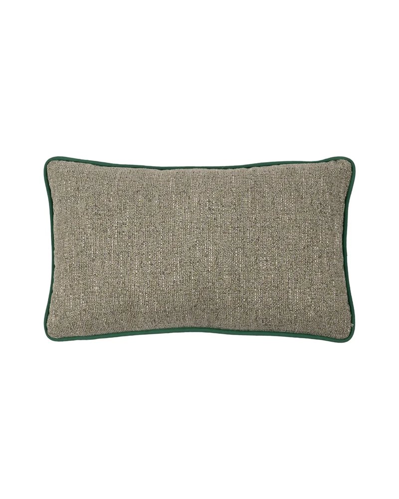 COJÍN VERDE POLIESTER DECORACIÓN 50 X 30 CM