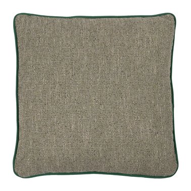 COJÍN VERDE POLIESTER DECORACIÓN 55 X 55 CM