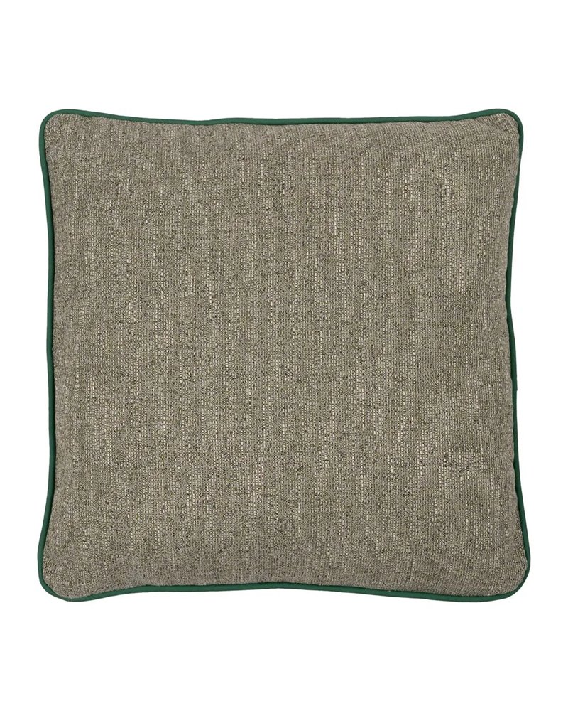 COJÍN VERDE POLIESTER DECORACIÓN 55 X 55 CM