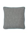 COJÍN AZUL POLIESTER DECORACIÓN 45 X 45 CM