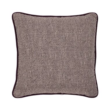 COJÍN MALVA POLIESTER DECORACIÓN 45 X 45 CM
