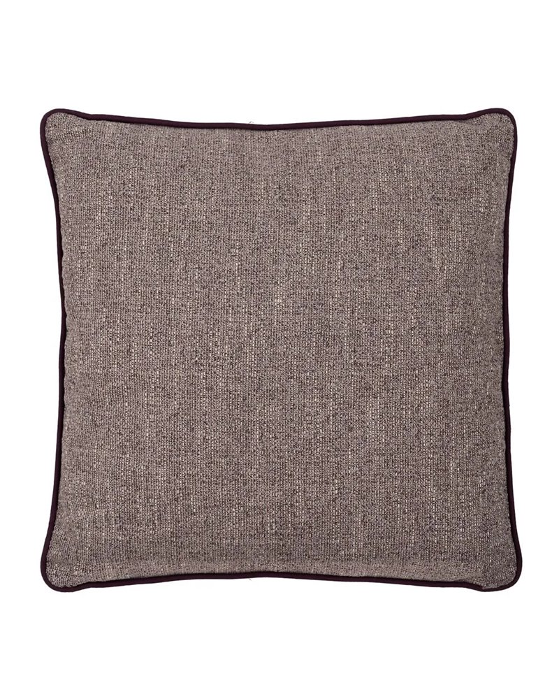 COJÍN MALVA POLIESTER DECORACIÓN 55 X 55 CM