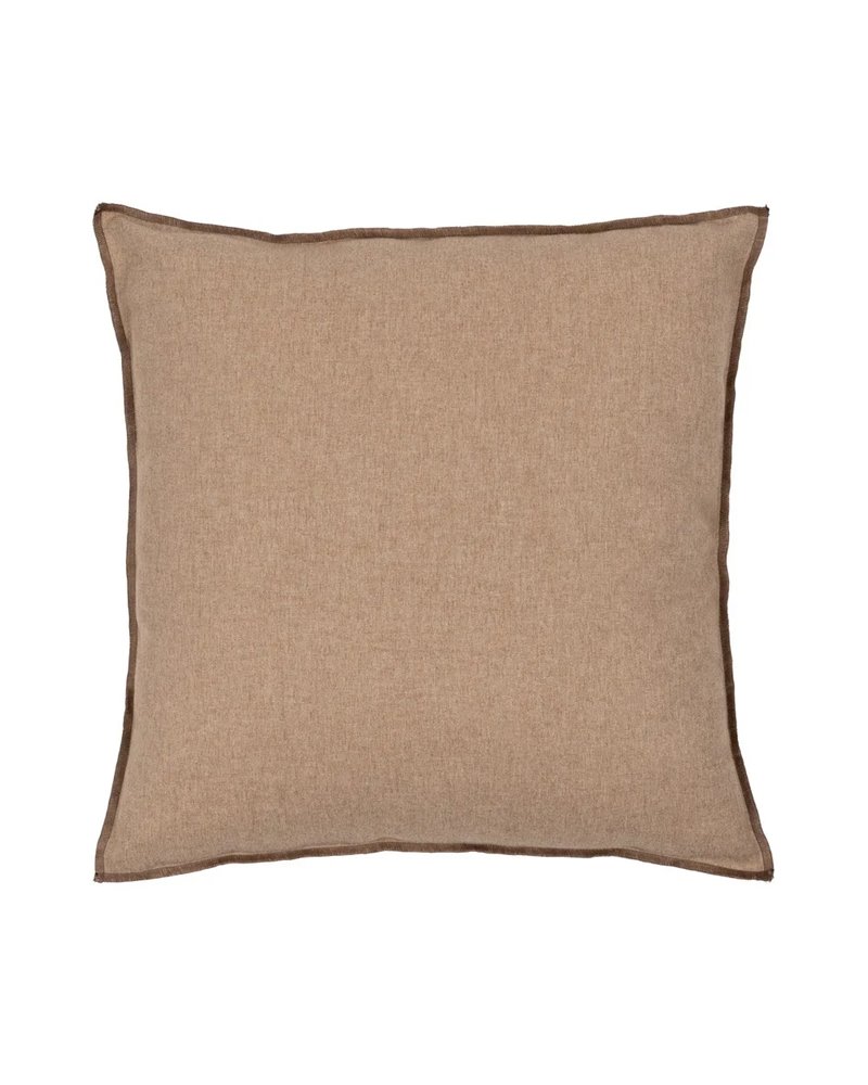 COJÍN BEIGE POLIESTER-ALGODÓN DECORACIÓN 45 X 45 CM
