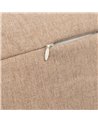 COJÍN BEIGE POLIESTER-ALGODÓN DECORACIÓN 45 X 45 CM