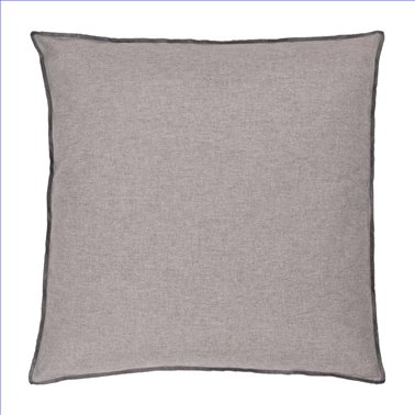 COJÍN GRIS POLIESTER-ALGODÓN DECORACIÓN 55 X 55 CM