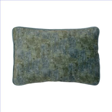 COJÍN VERDE POLIESTER DECORACIÓN 60 X 40 CM