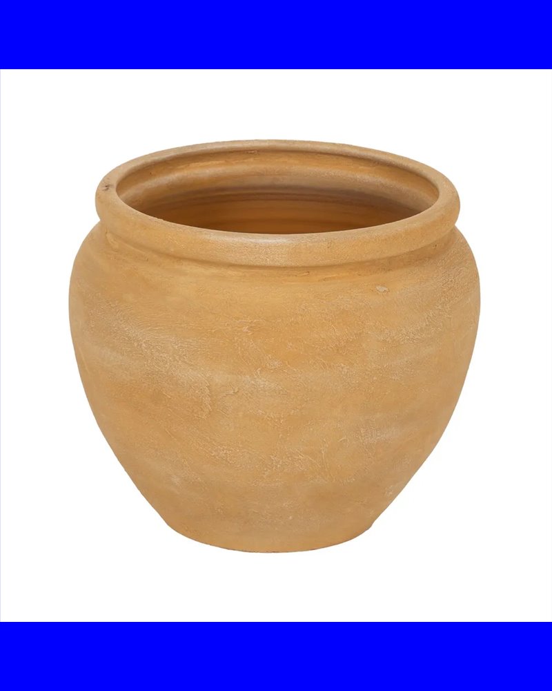 MACETERO VAINILLA CERÁMICA DECORACIÓN 35 X 35 X 34 CM