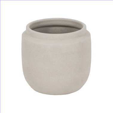 MACETERO BLANCO CERÁMICA DECORACIÓN 30 X 30 X 28 CM