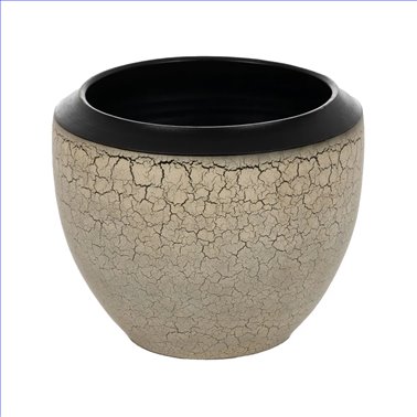 MACETERO CRAQUELADO CERÁMICA DECORACIÓN 35 X 35 X 34 CM