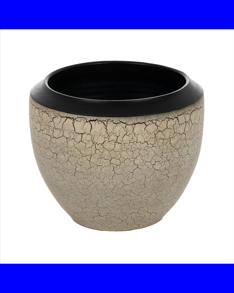 MACETERO CRAQUELADO CERÁMICA DECORACIÓN 35 X 35 X 34 CM