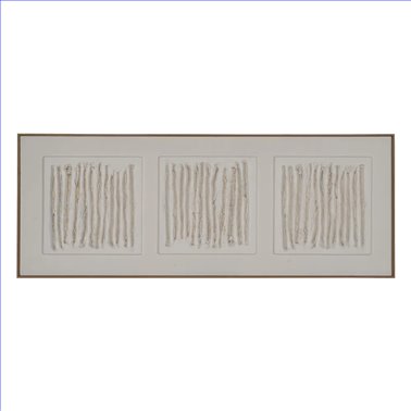 PINTURA RELIEVE MADERA DECORACIÓN 160 X 3 X 60 CM