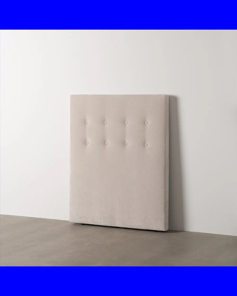 CABECERO CREMA TEJIDO DORMITORIO 100 X 8 X 125 CM