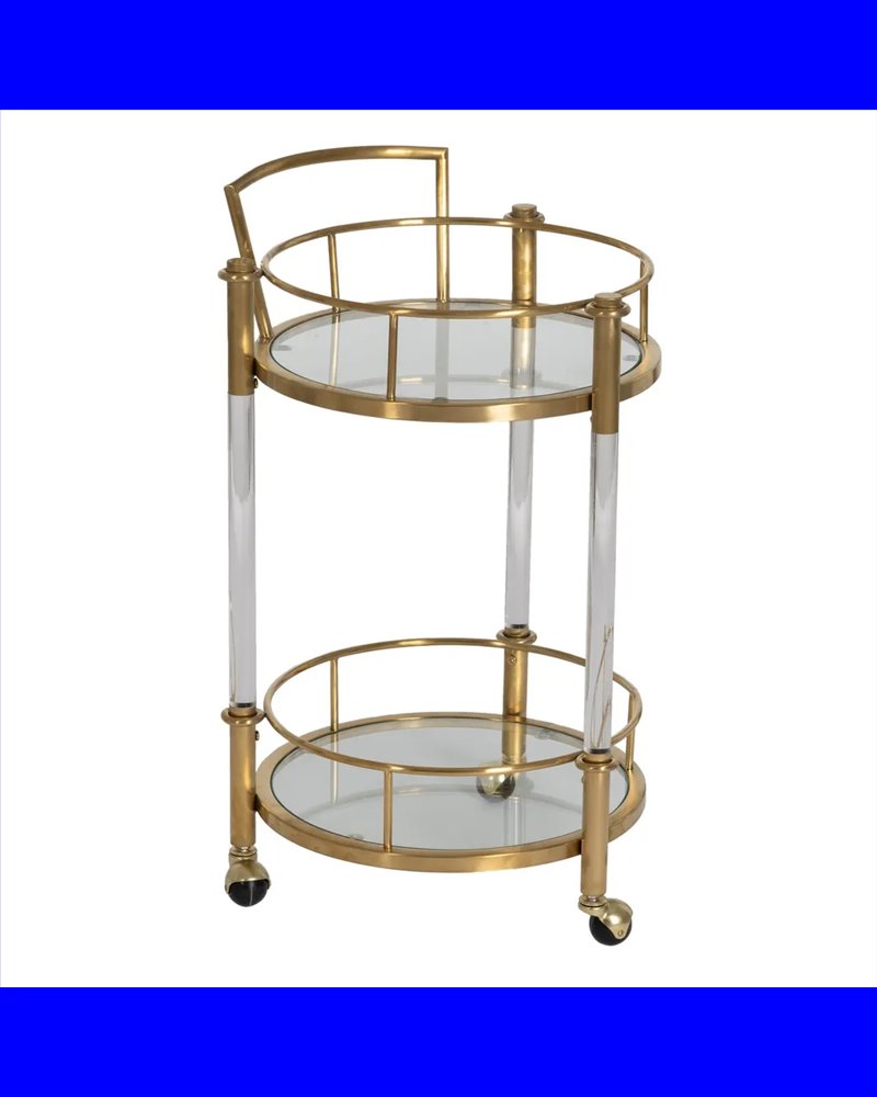 CAMARERA DORADO METAL SALÓN 50 X 50 X 82 CM