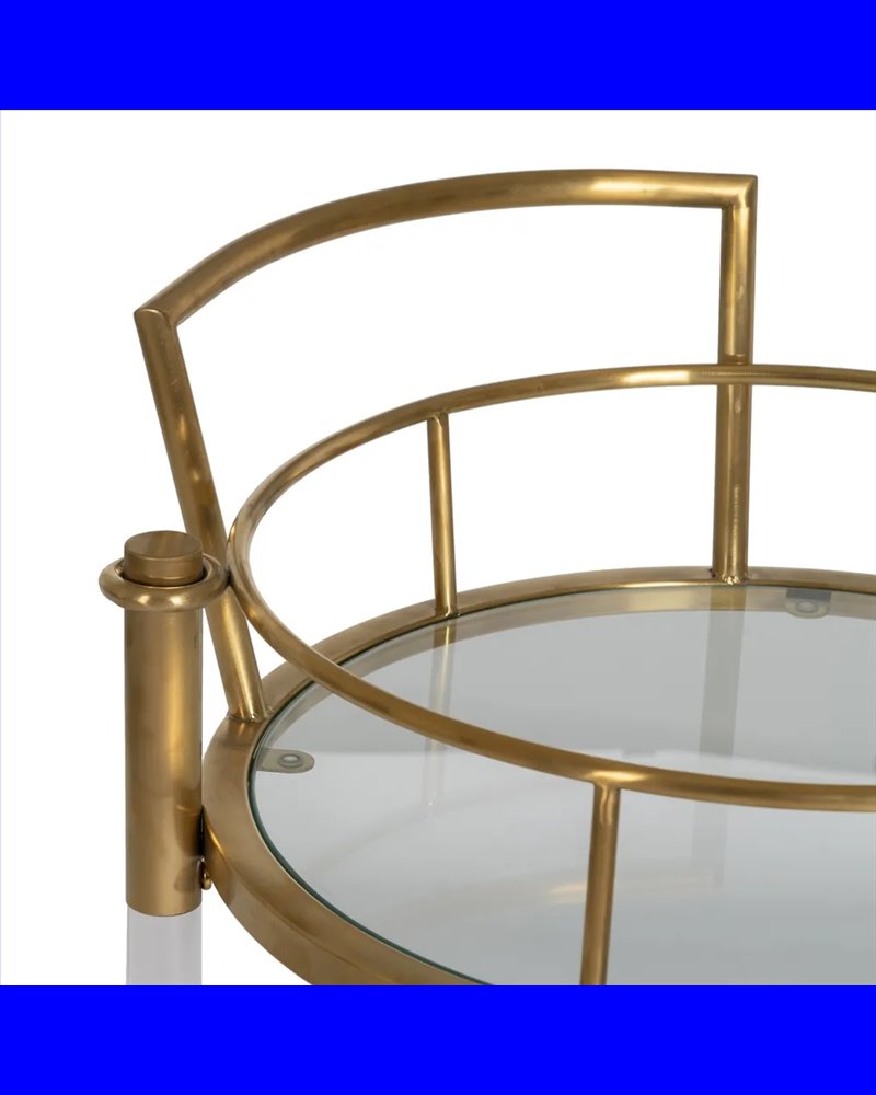 CAMARERA DORADO METAL SALÓN 50 X 50 X 82 CM