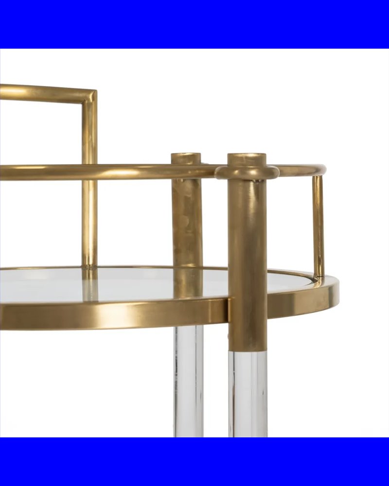 CAMARERA DORADO METAL SALÓN 50 X 50 X 82 CM
