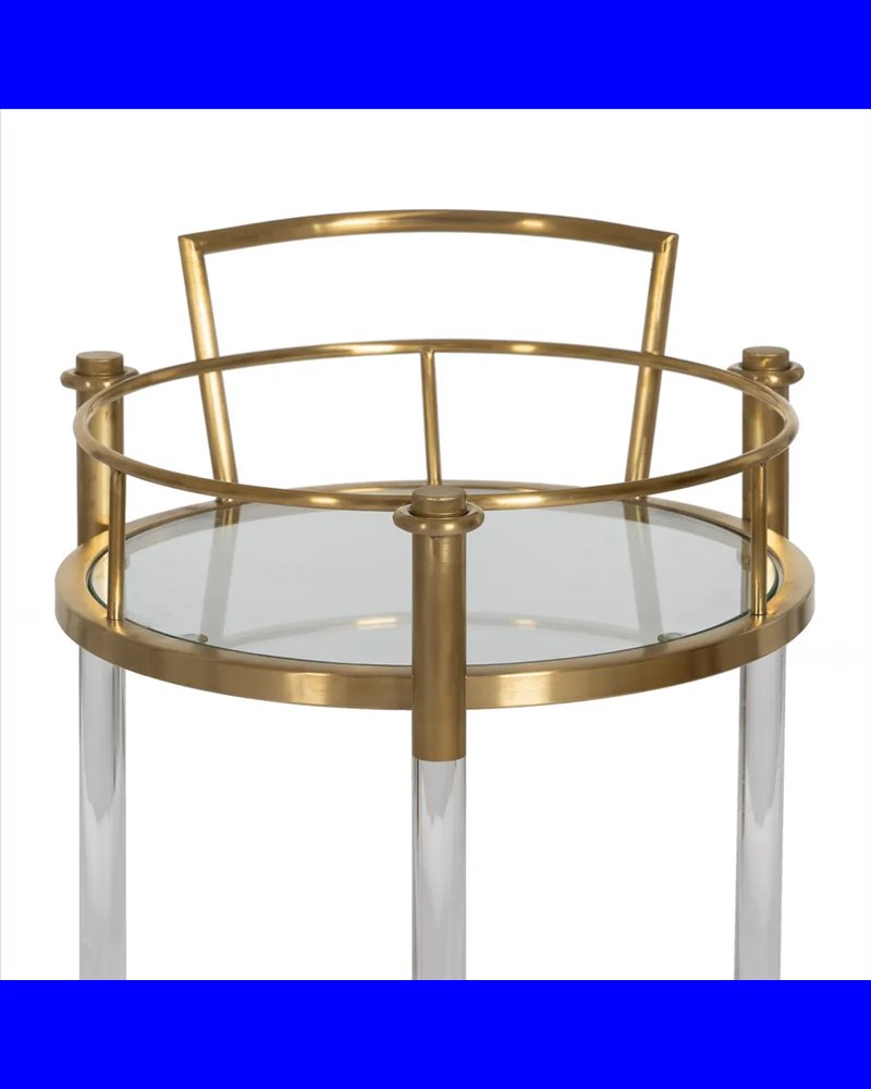 CAMARERA DORADO METAL SALÓN 50 X 50 X 82 CM