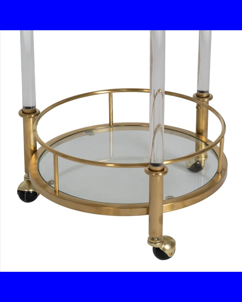 CAMARERA DORADO METAL SALÓN 50 X 50 X 82 CM