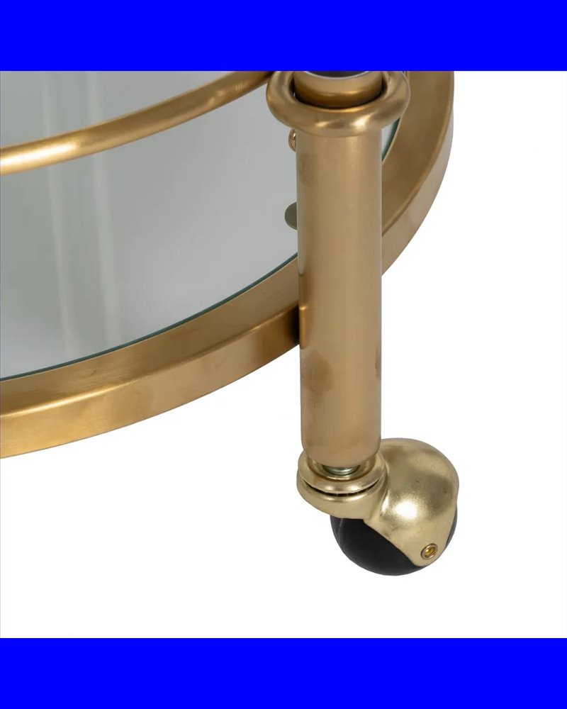 CAMARERA DORADO METAL SALÓN 50 X 50 X 82 CM