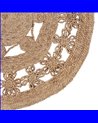 ALFOMBRA NATURAL YUTE DECORACIÓN 120 X 120 CM
