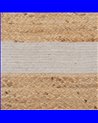 ALFOMBRA NATURAL-BLANCO YUTE DECORACIÓN 230 X 160 CM