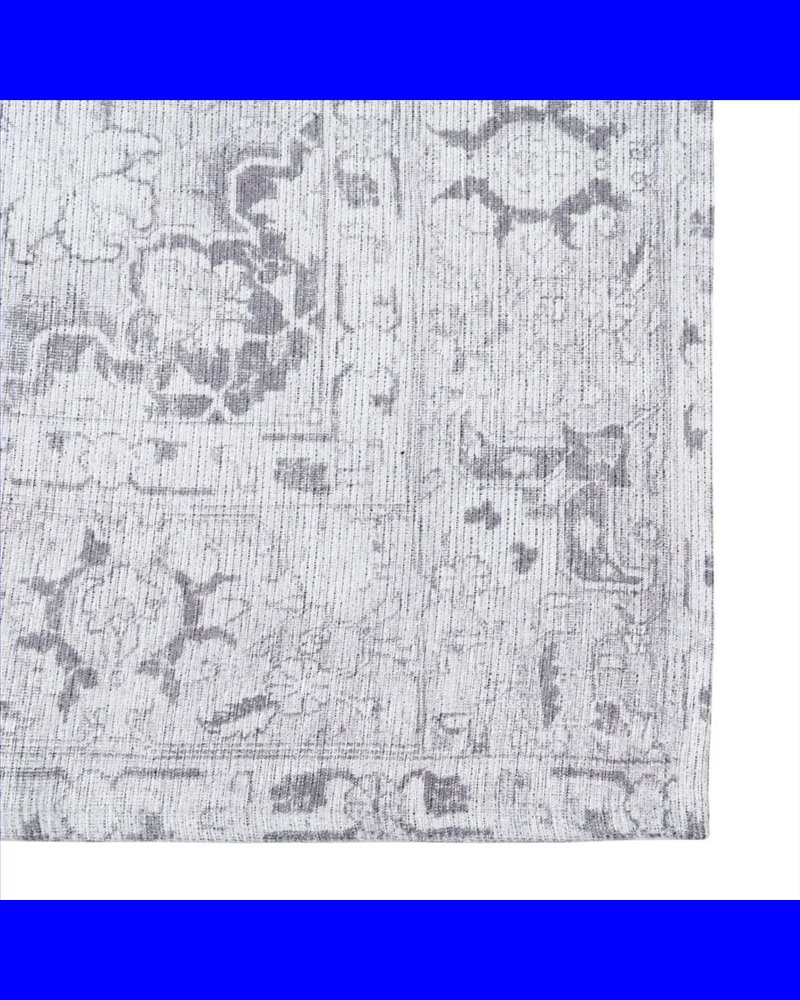 ALFOMBRA GRIS POLIESTER-ALGODÓN 160 X 230 CM