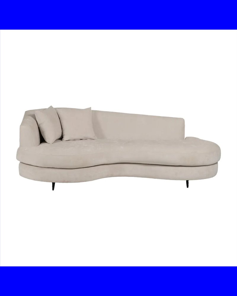 SOFÁ CREMA TEJIDO SALÓN 235 X 103 X 80 CM