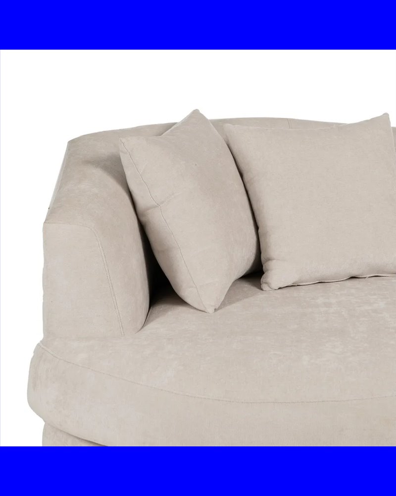 SOFÁ CREMA TEJIDO SALÓN 235 X 103 X 80 CM