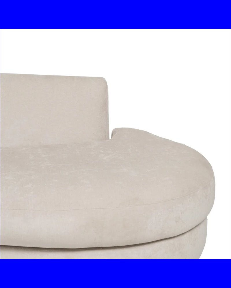 SOFÁ CREMA TEJIDO SALÓN 235 X 103 X 80 CM