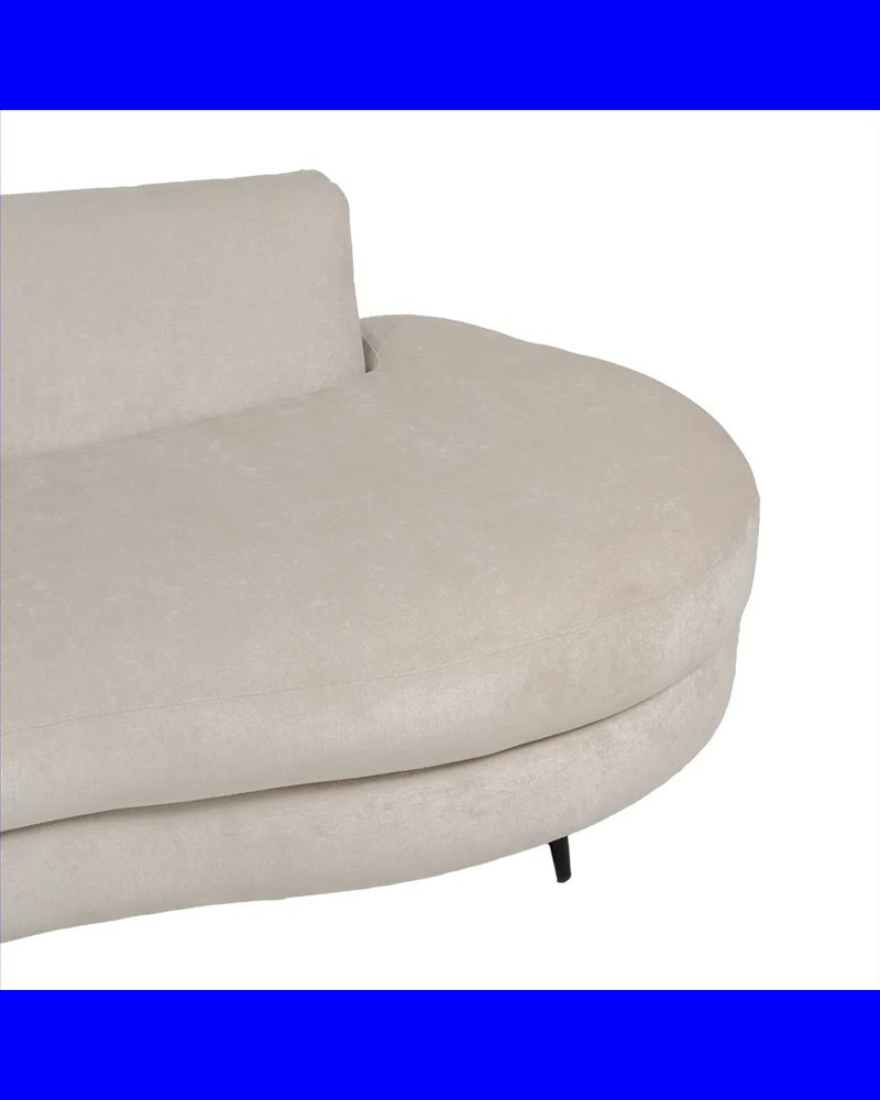 SOFÁ CREMA TEJIDO SALÓN 235 X 103 X 80 CM